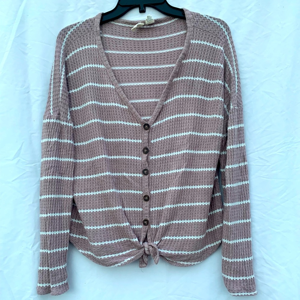 Sky and Sparrow Waffle Knit Long Sleeve